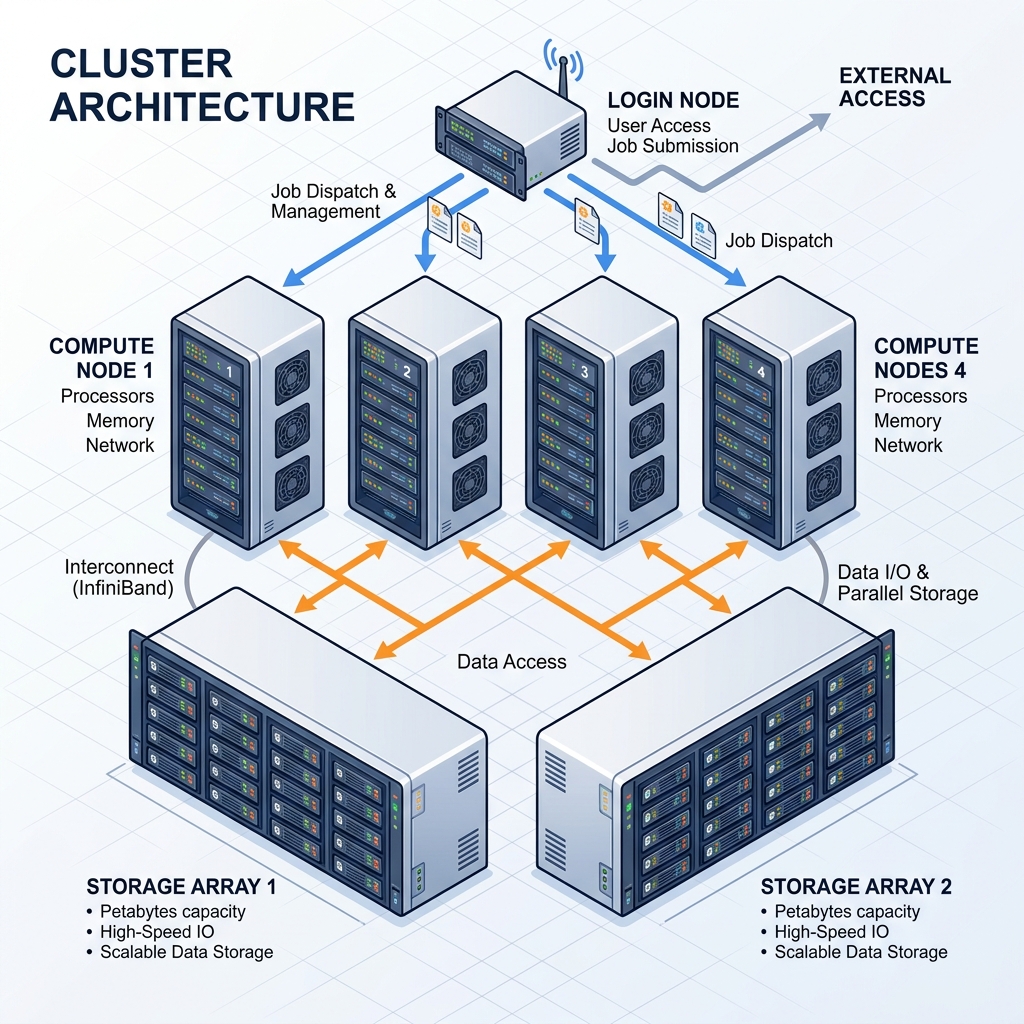SLURM Cluster Architecture Diagram
